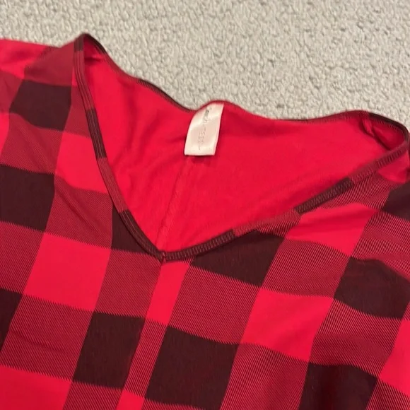 smash tess plaid jumpsuit L - Picture 4 of 4